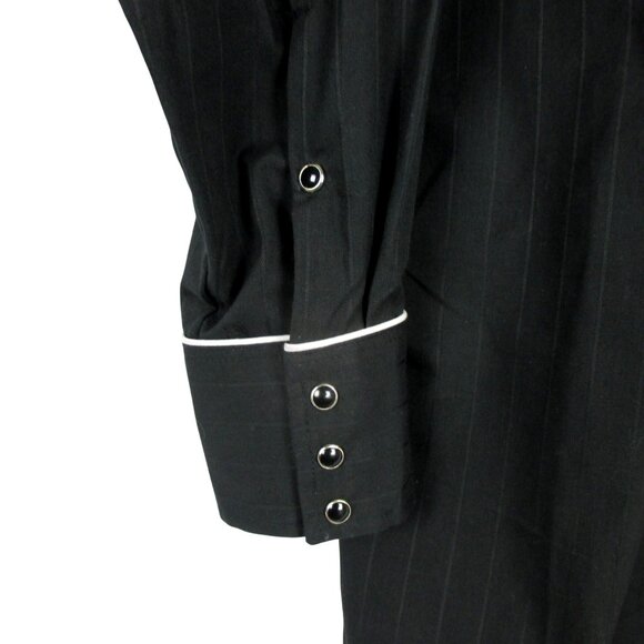 Midwest Garment Western Shirt Snap Button Size M Embroidered Cowboy Eagle Men's - Picture 5 of 6